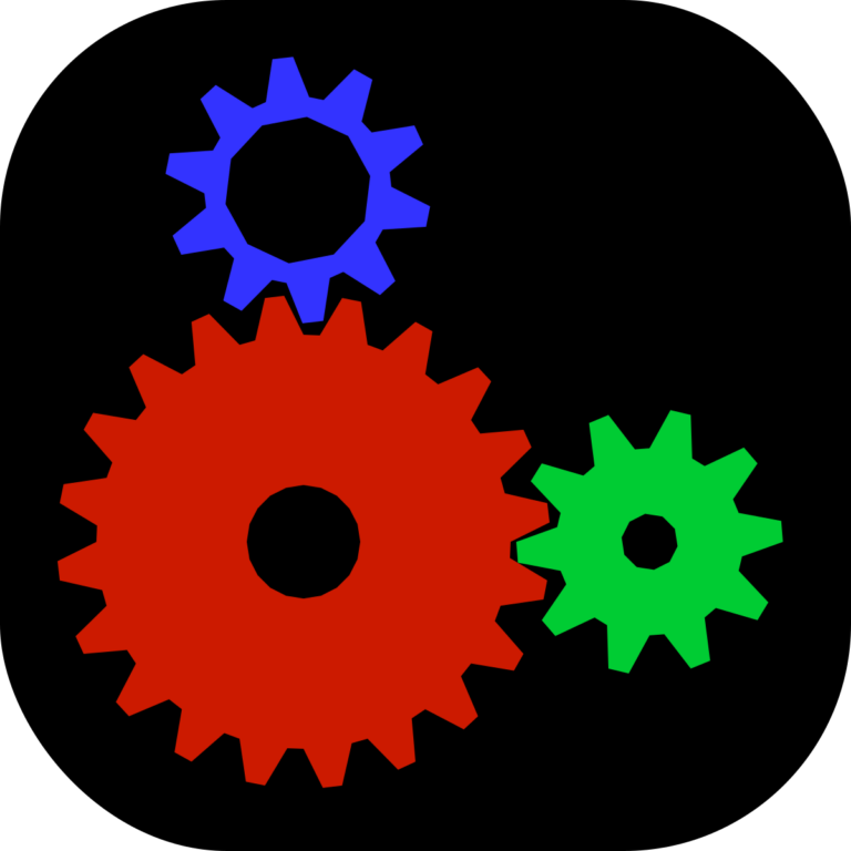 Drei farbige Zahnräder als Logo der Mesa-3D-Grafikbibliothek - Bild: Mesa-Projekt