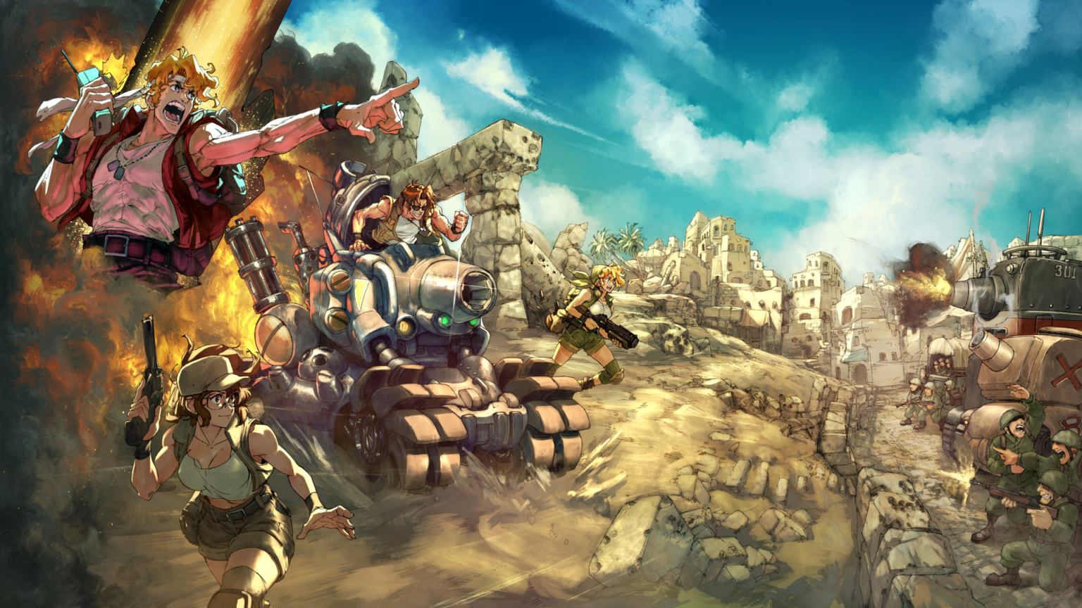 Metal Slug Tactics Artwork zum Video-Tagebuch - Bild: Dotemu