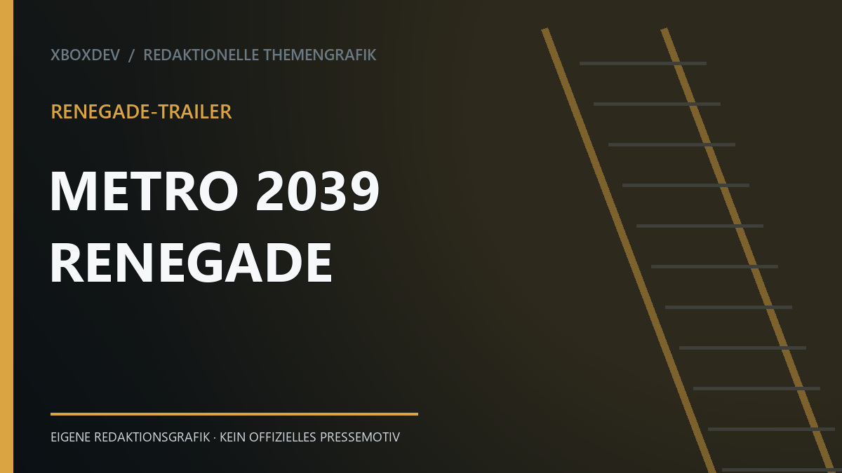 Themengrafik mit dem Schriftzug METRO 2039 Renegade
