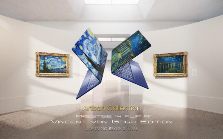 MSI Prestige 14 Flip AI+ Vincent van Gogh Edition