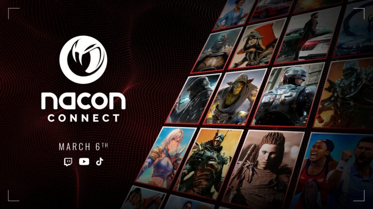Nacon-Connect-2025-Grafik mit mehreren Spielmotiven
