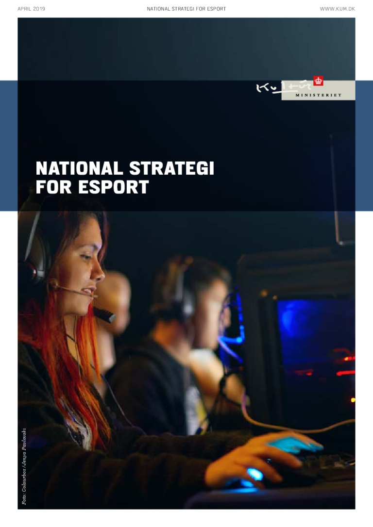 Titelbild der dänischen National Strategy for Esport 2019 - Bild: Kulturministerium Dänemark
