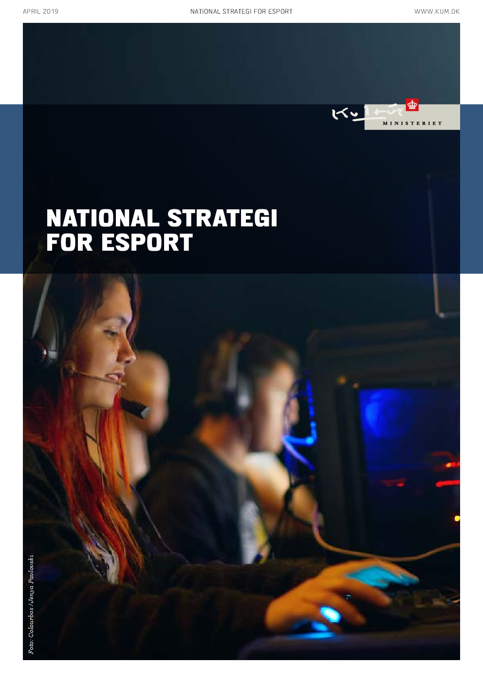 Titelbild der dänischen National Strategy for Esport 2019 - Bild: Kulturministerium Dänemark