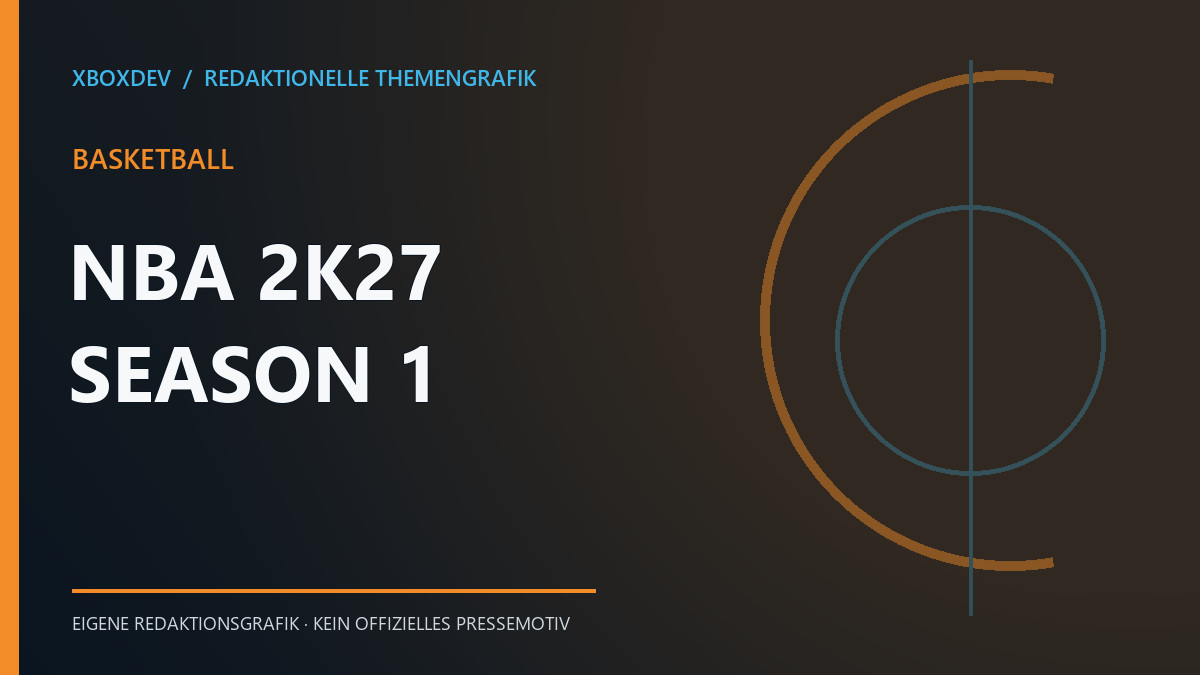 Themengrafik mit dem Schriftzug NBA 2K27 Season 1