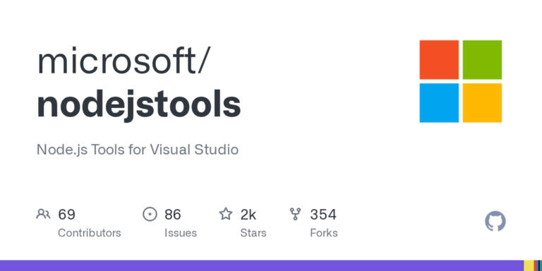 Node.js Tools für Visual Studio, offizielles Microsoft-Projekt - Bild: Microsoft / GitHub