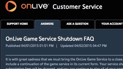 OnLive beendet Spiele-Streaming und verkauft Patente an Sony