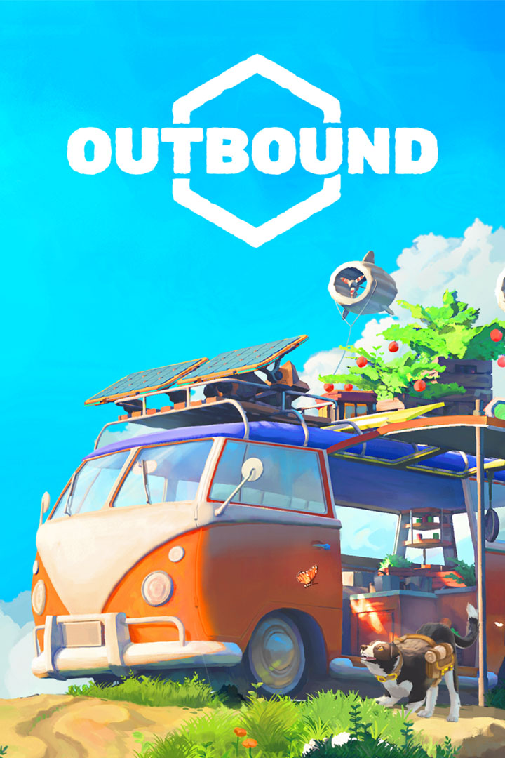 Outbound mit ausgebautem Camper in einer farbenfrohen Landschaft