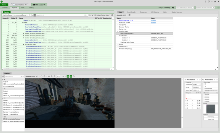 PIX 1903.26: Variable Rate Shading in GPU Captures
