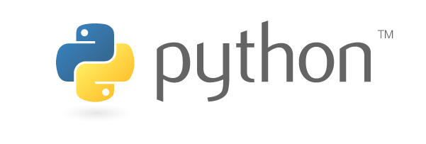 Blau-gelbes Python-Logo mit Schriftzug - Bild: Python Software Foundation