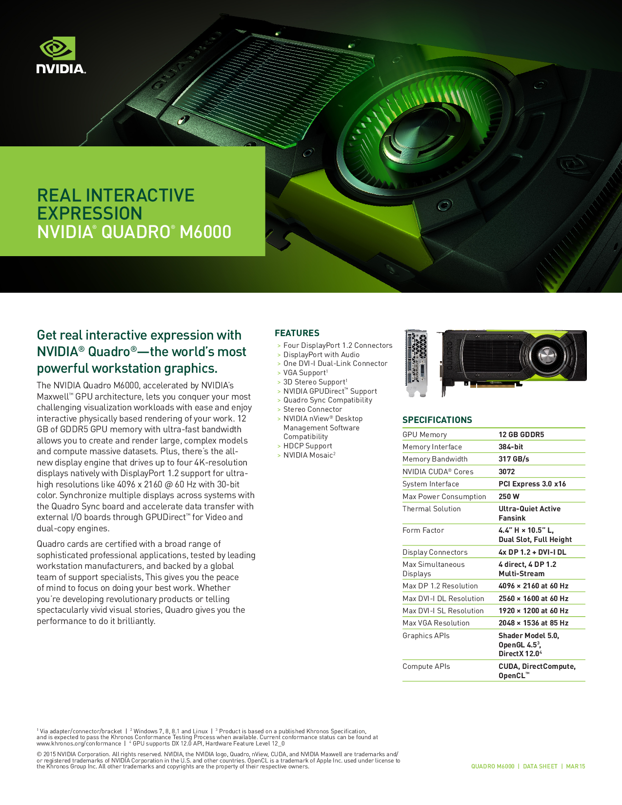 Nvidia Quadro M6000