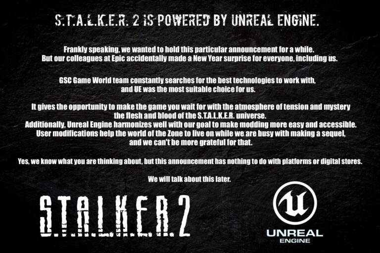 S.T.A.L.K.E.R. 2: GSC Game World setzt auf die Unreal Engine
