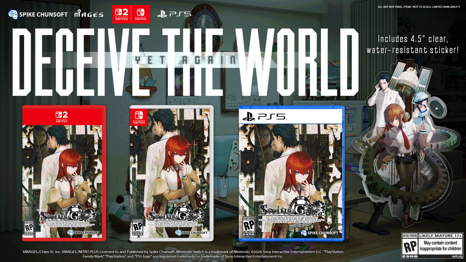 Steins;Gate RE:BOOT Steelbook Edition und Plattformen - Bild: Spike Chunsoft