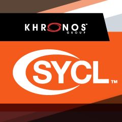 SYCL-Logo der Khronos Group für C++-basierte OpenCL-Entwicklung