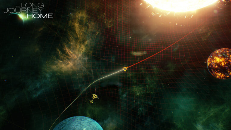 The Long Journey Home mit prozeduraler Galaxie - Bild: Daedalic Entertainment