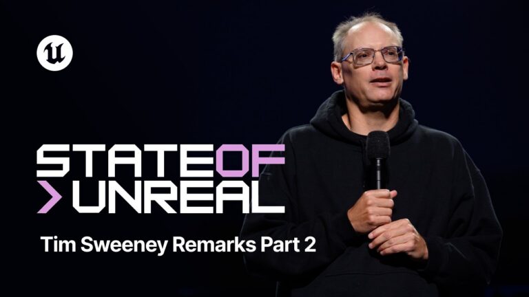 Tim Sweeney bei State of Unreal während der Unreal Fest Chicago 2026 - Bild: Unreal Engine