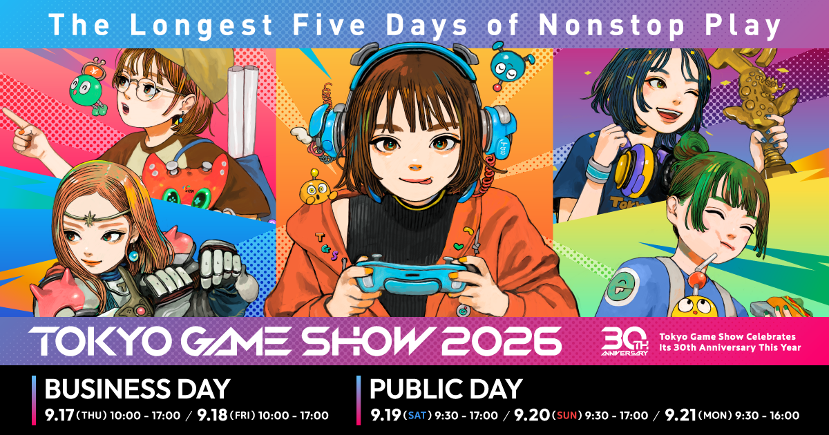 Tokyo Game Show 2026 offizielles Motiv