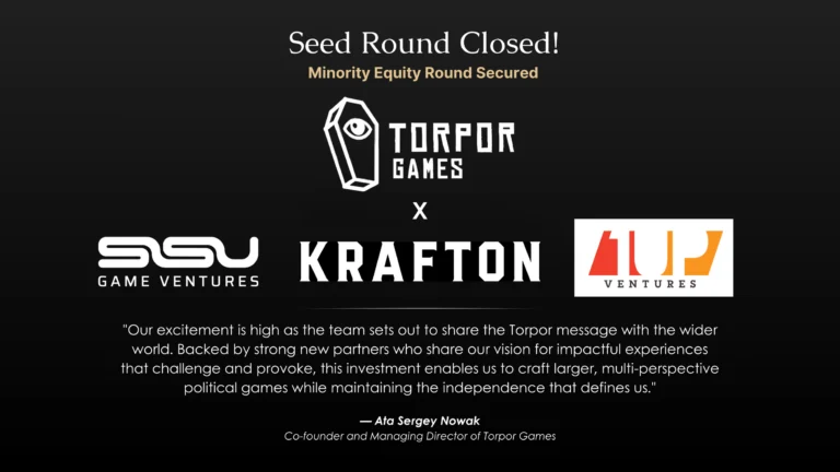 Visual zur Seed-Finanzierungsrunde von Torpor Games - Bild: Torpor Games