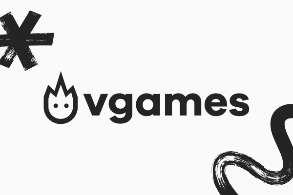 Vgames Logo und Hinweis auf den Indie Fund