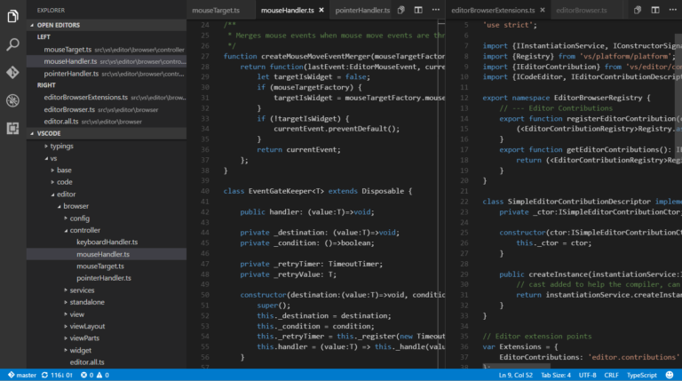 Visual Studio Code mit Tabs in Version 1.3