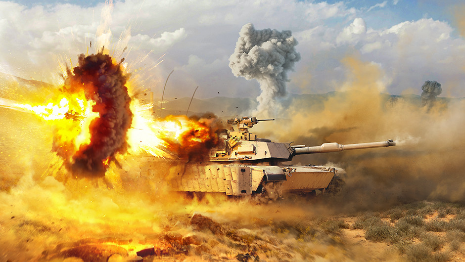 War Thunder Heavy Cavalry mit einem Panzer im Gefecht