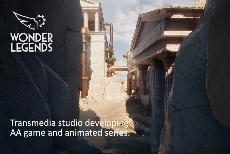 Wonder-Legends-Studio-Szene aus der griechisch inspirierten Steampunk-Welt - Bild: SMOK Ventures
