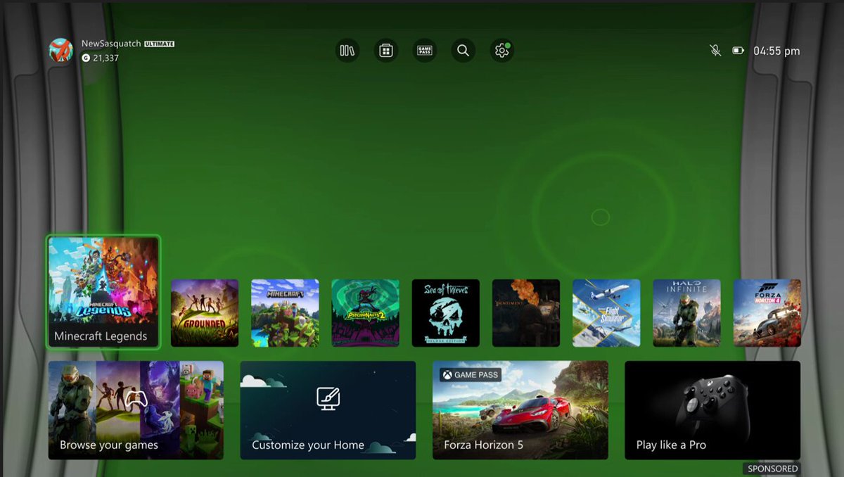 Xbox 360 Blades als dynamischer Hintergrund auf Xbox Series X|S
