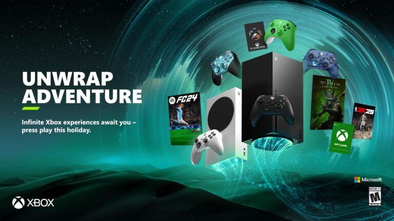 Xbox Black Friday 2024 mit Konsolen, Controllern und Spielen - Bild: Xbox Wire