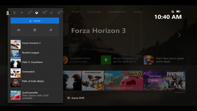 Xbox One Dashboard in einer offiziellen Xbox-Wire-Visualisierung - Bild: Xbox Wire
