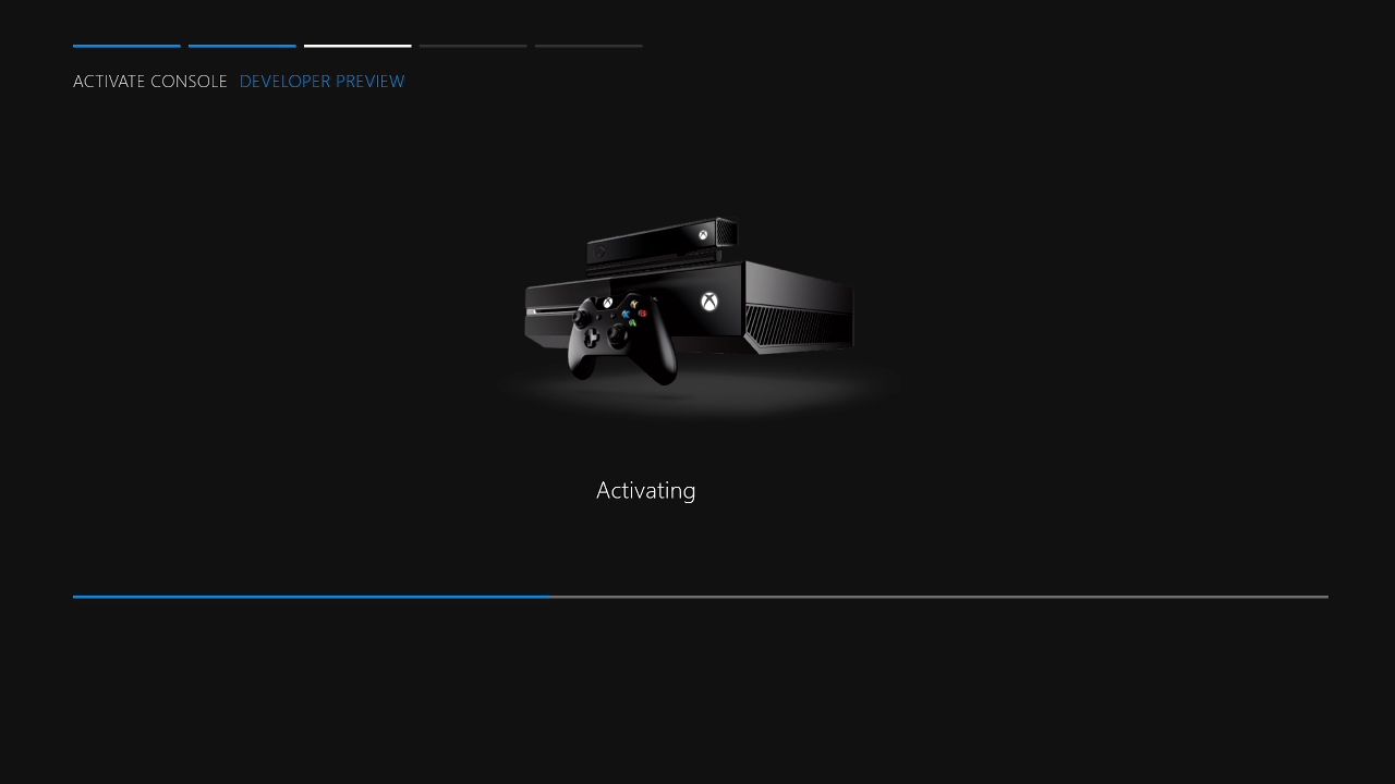 Xbox One im Developer Mode mit Aktivierungscode - Bild: Chris Briggs