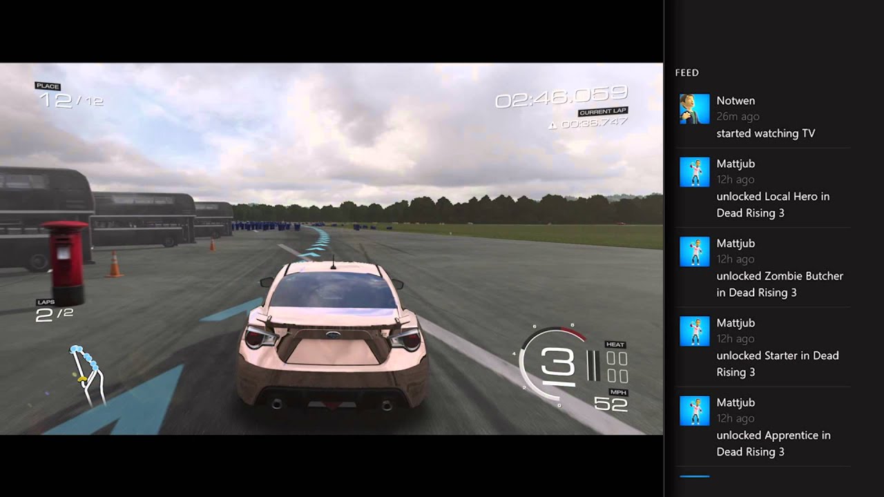 Xbox One Snap-Funktion mit Spiel und App im geteilten Bildschirm