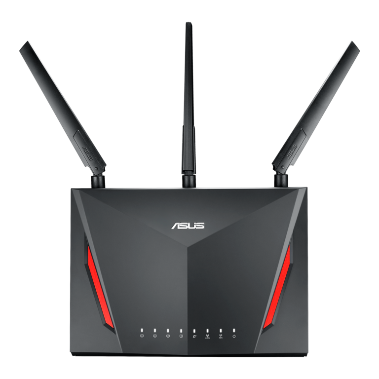 ASUS RT-AC86U Gaming-Router mit drei externen Antennen