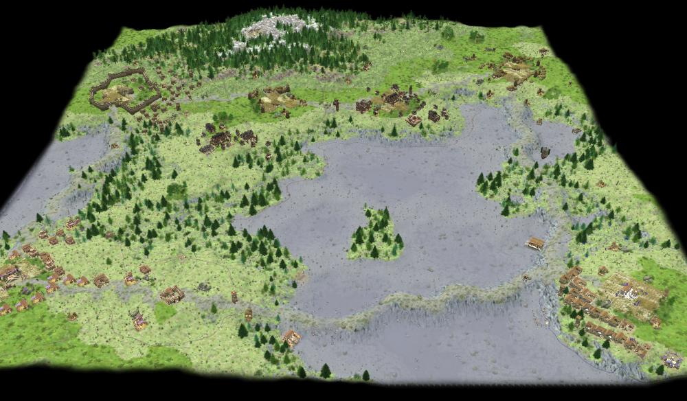 Caledonian Meadows aus 0 A.D. Alpha 21 mit höhenabhängiger Ressourcenverteilung - Bild: Wildfire Games, CC BY-SA