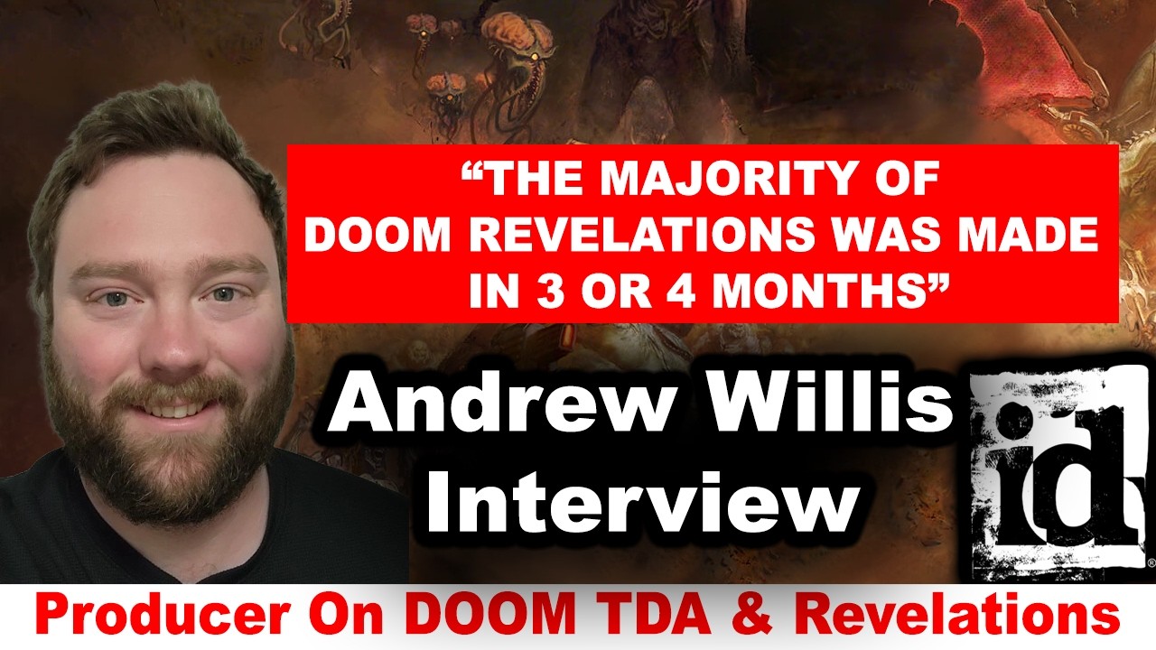 Andrew Willis im Titelmotiv seines Interviews über id Software und Game Pass - Bild: Kiwi Talkz