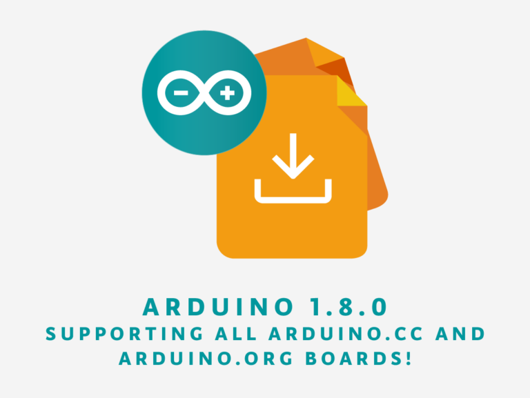 Offizielles Ankündigungsmotiv für Arduino IDE 1.8.0 - Bild: Arduino