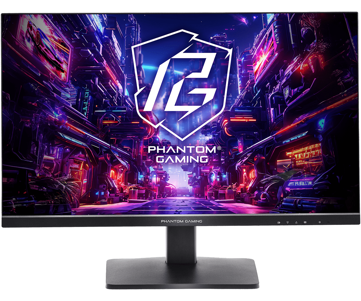 ASRock PG27QFT1B mit 27-Zoll-IPS-Panel und Phantom-Gaming-Motiv - Bild: ASRock