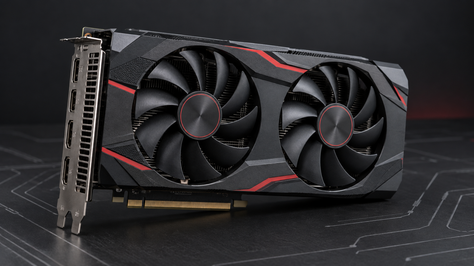 Neutrale Darstellung einer PC-Grafikkarte - Bild: XboxDev, neutrales generiertes Bild