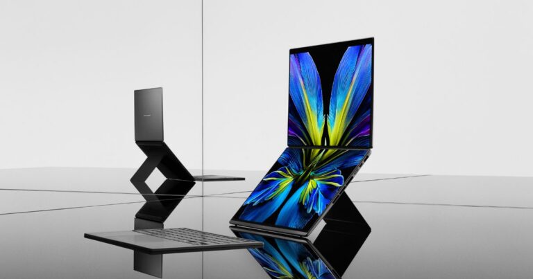 ASUS Zenbook DUO mit zwei Displays, Stand und abnehmbarer Tastatur - Bild: ASUS