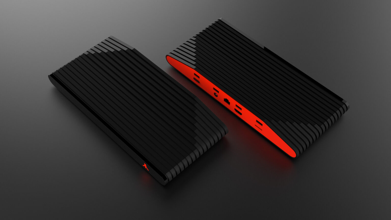 Ataribox in schwarzer und schwarz-roter Ausführung - Bild: Atari