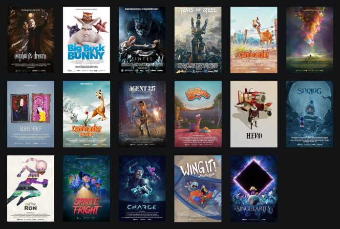 Offizielle Übersicht mit Motiven aus den Blender Open Movies Offizielle Übersicht mit Motiven aus den Blender Open Movies - Bild: Blender Foundation