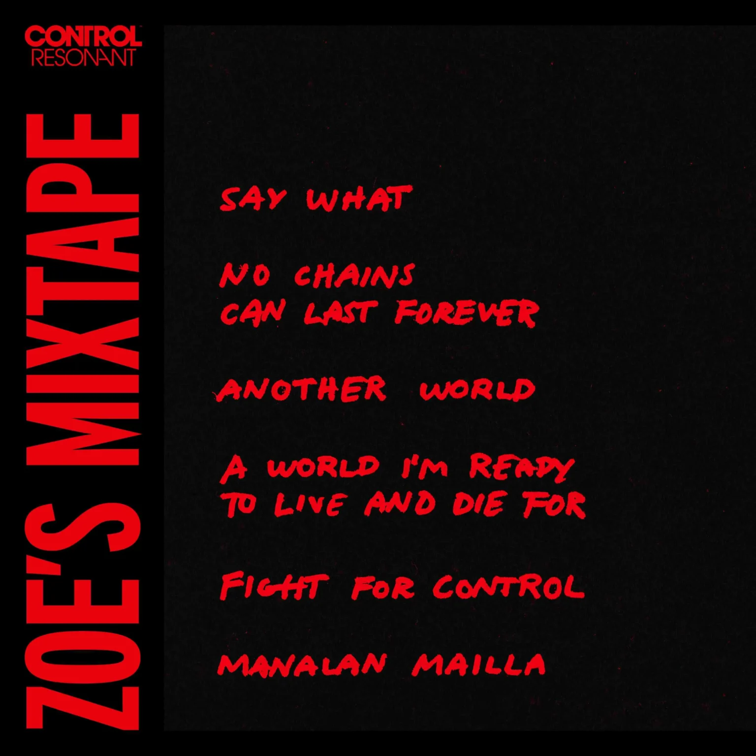 Cover von Zoe’s Mixtape mit sechs Songs für Control Resonant - Bild: Remedy Entertainment