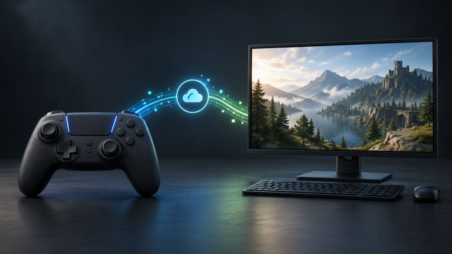 Neutrale Illustration zu Cross-Progression zwischen Xbox und PC - Bild: generiert für XboxDev