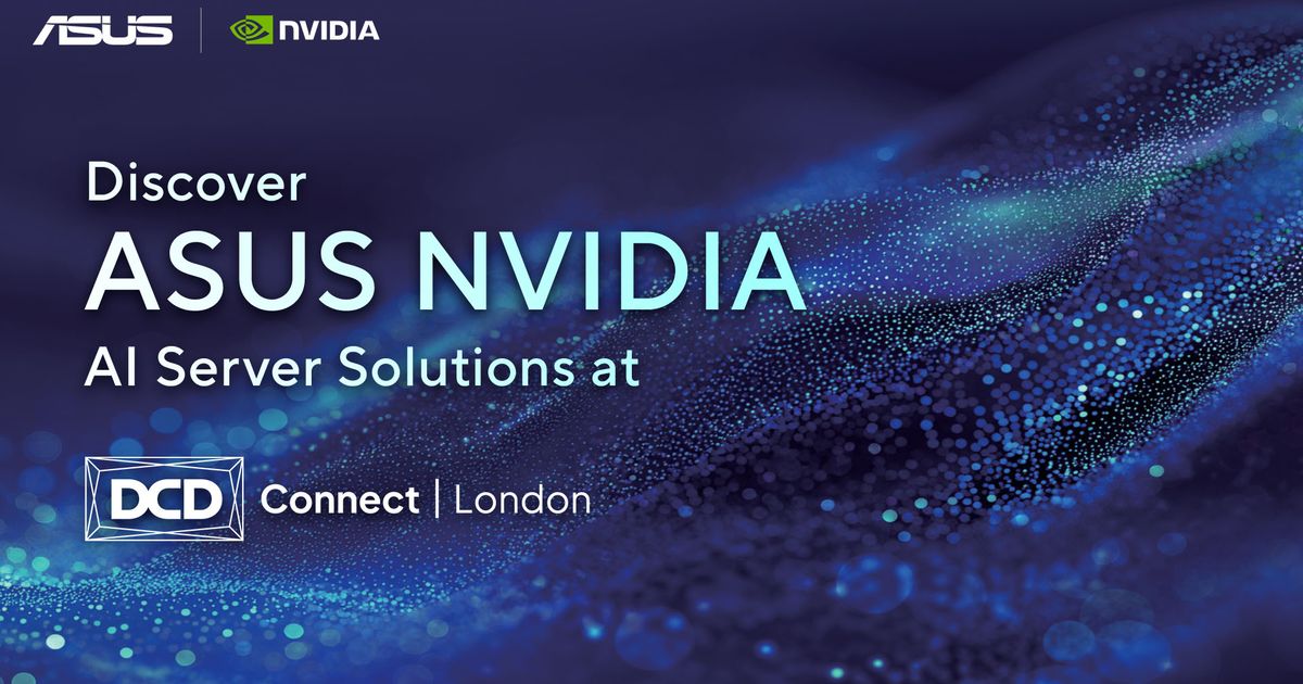 ASUS-Motiv zu KI-Servern bei der DCD Connect London 2026 - Bild: ASUS