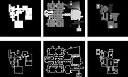 Mit generativen Netzwerken erzeugte DOOM-Levelstrukturen - Bild: NVIDIA Technical Blog