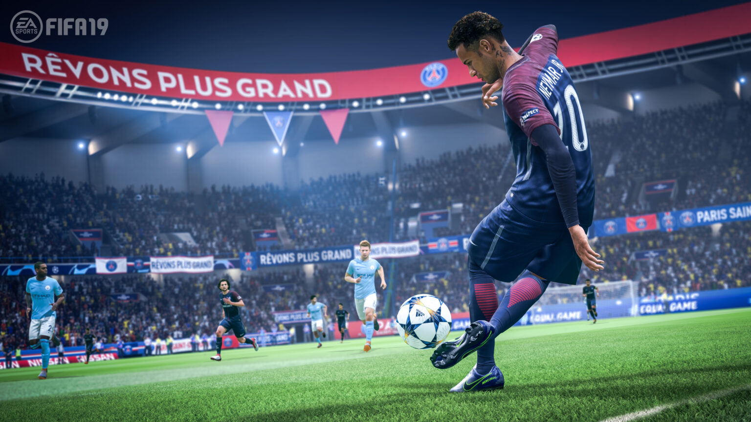 Offizieller FIFA-19-Screenshot mit Neymar aus EAs Mitteilung zu den FIFA-18-Verkäufen - Bild: Electronic Arts