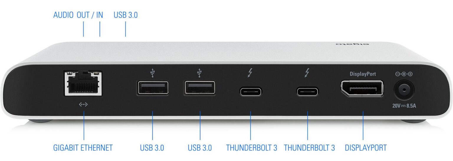 Elgato Thunderbolt 3 Dock mit DisplayPort, Ethernet und USB-Anschlüssen