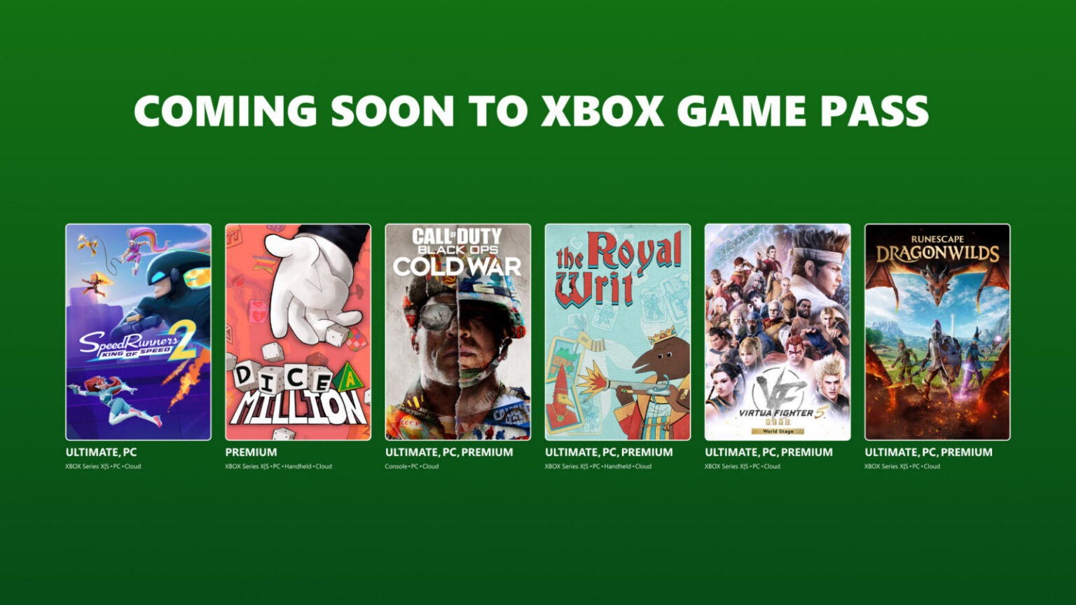 Die erste September-Welle 2026 des Xbox Game Pass mit sechs Spielen