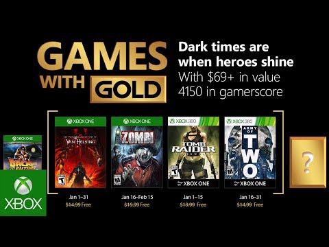 Games with Gold Spieleauswahl für Januar 2018 - Bild: Xbox auf YouTube und Xbox Wire