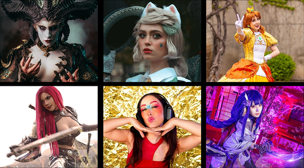 Die sechs Jurymitglieder des gamescom cosplay contest 2026 - Bild: Koelnmesse / gamescom