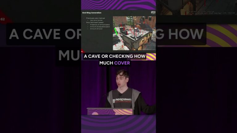 GDC-Rewind-Ausschnitt zur Navmesh- und Endring-Erzeugung in Apex Legends - Bild: GDC Festival of Gaming