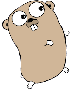 Go-Gopher als Projektmaskottchen - Bild: Renee French / Go-Projekt, CC BY 4.0